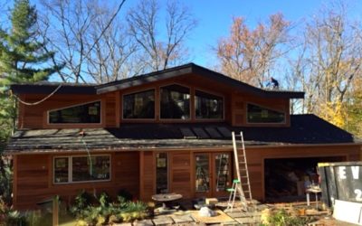 Midcentury roof raising – the exterior renovation of a recent project!