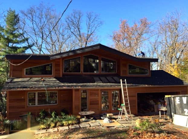 Midcentury roof raising – the exterior renovation of a recent project!