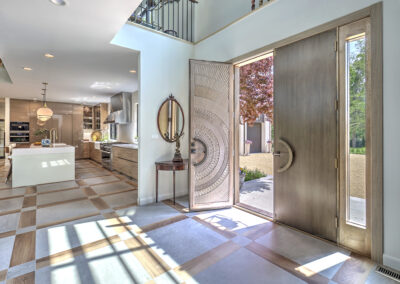 Entrance to the home viewed from the inside of the house