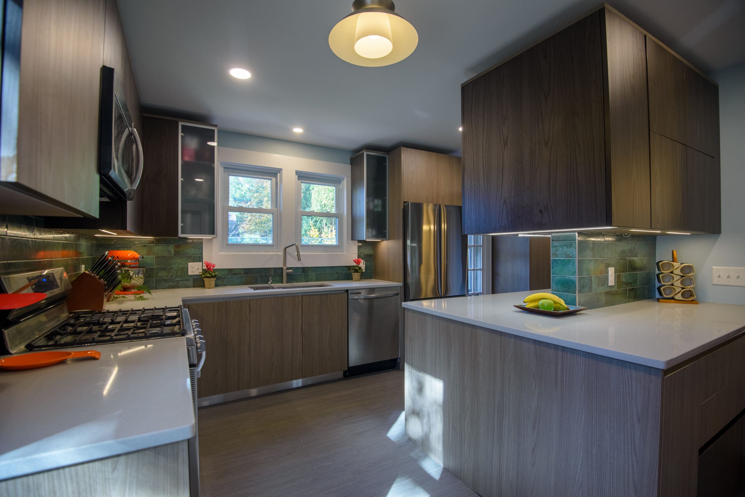 Branchburg Kitchen with Natural Stone backsplash