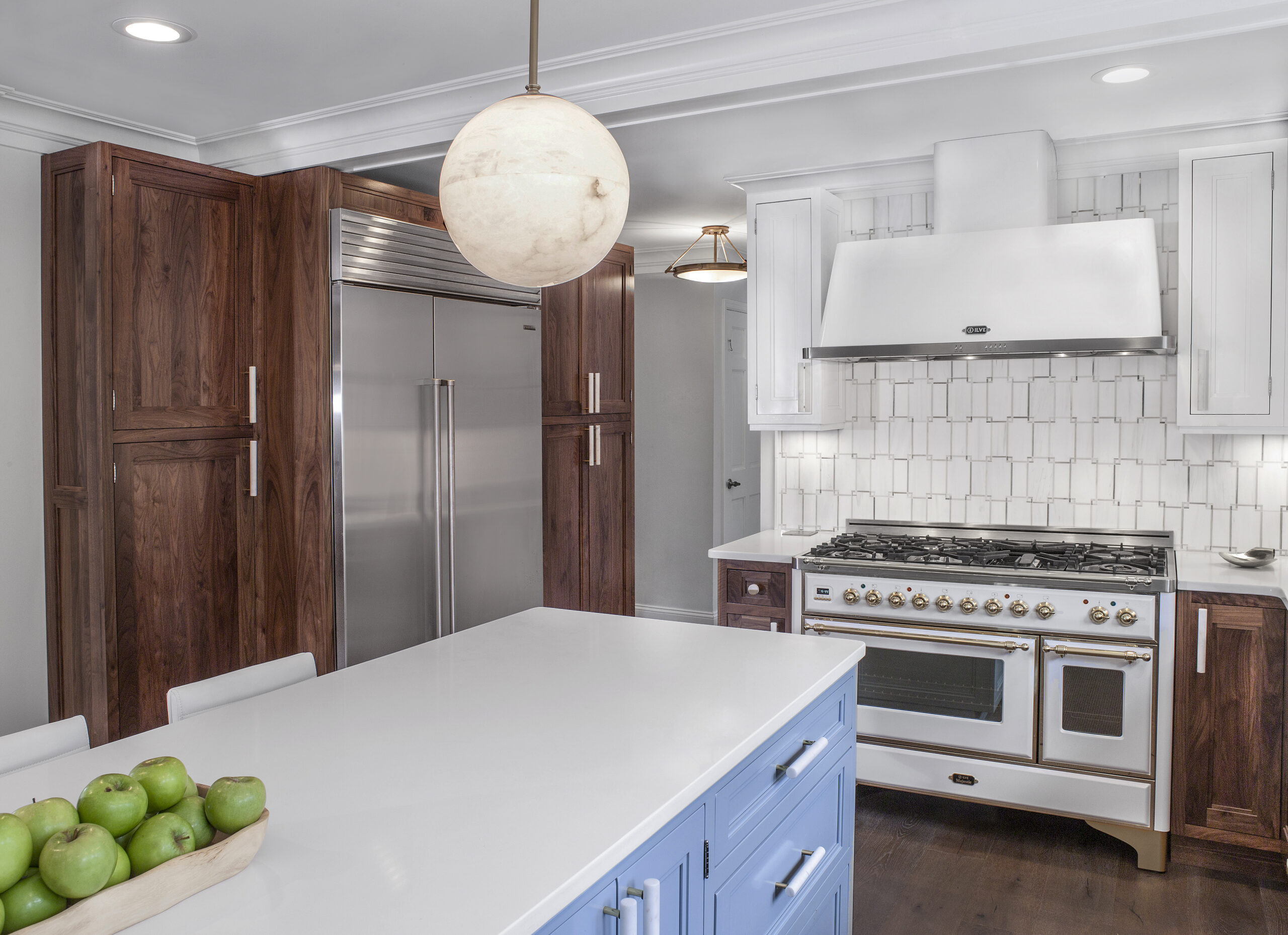 Branchburg Kitchen with Natural Stone backsplash